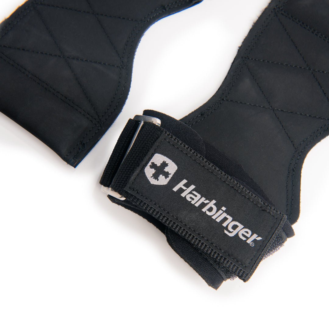 Harbinger Pro Lifting Grips for Weight Lifting, Black - Forza Sports