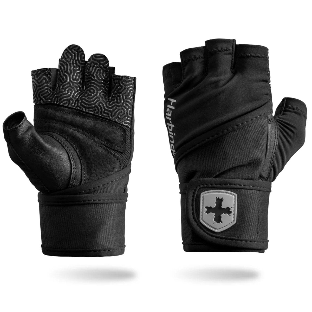 Harbinger Men's Pro Wrist Wrap Gloves 3.0 - Black - Forza Sports