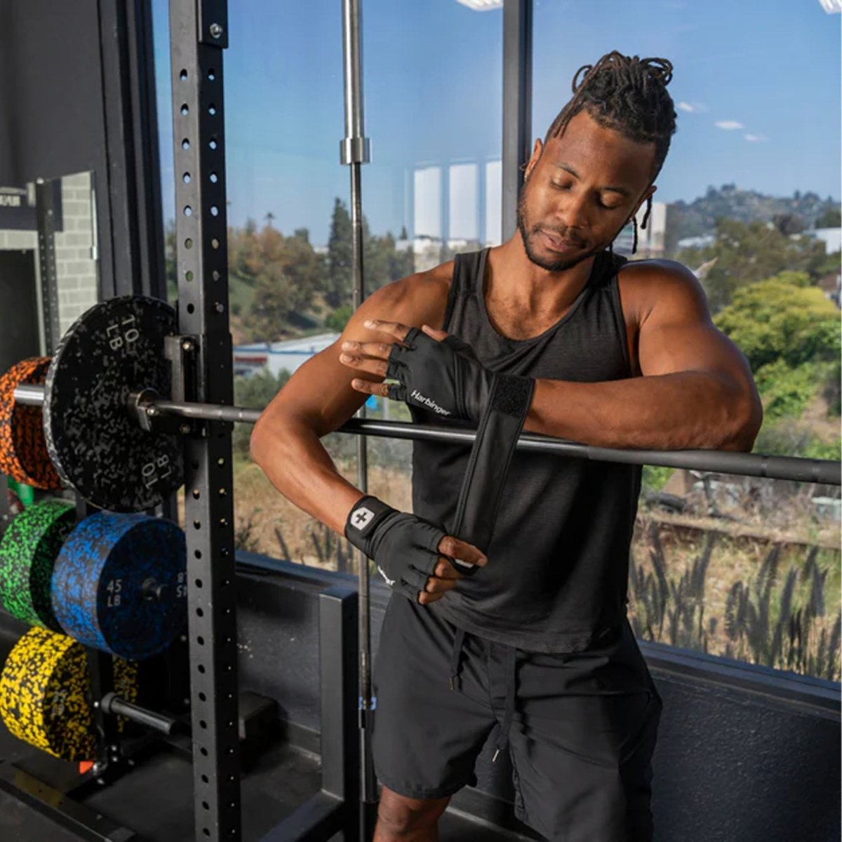 Harbinger Men's Pro Wrist Wrap Gloves 3.0 - Black - Forza Sports