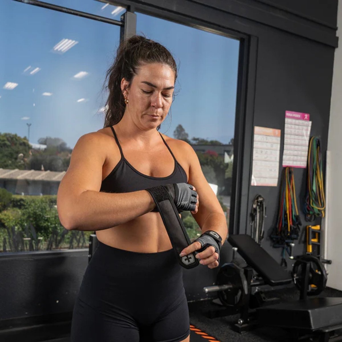 Harbinger Women's Pro Wrist Wrap Gloves 3.0 - Carbon - Forza Sports