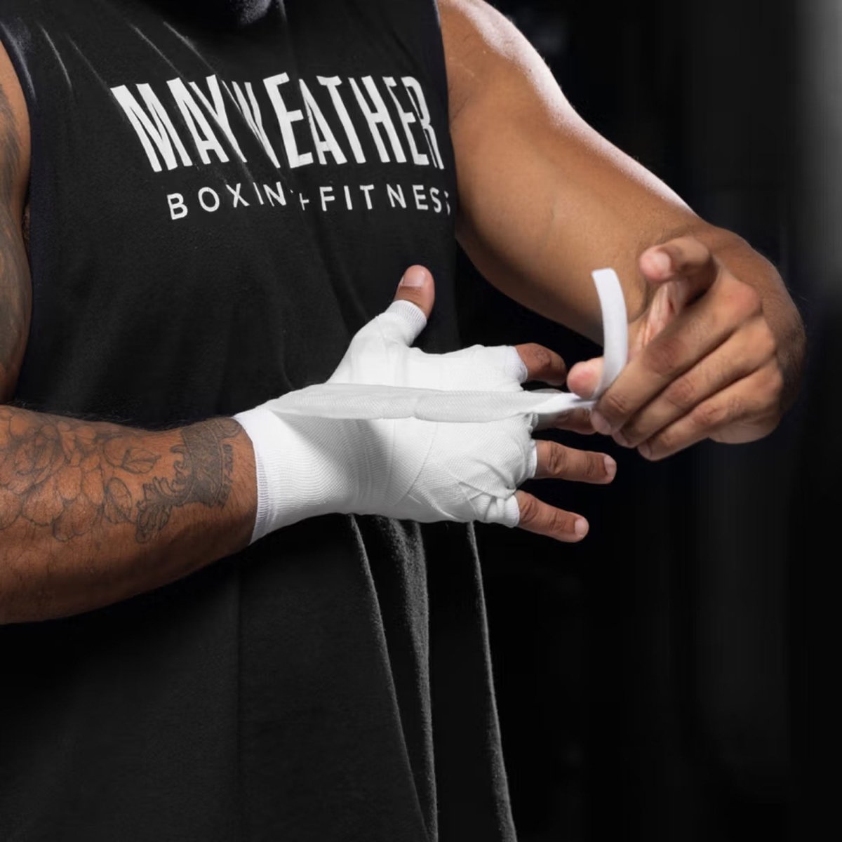Hayabusa Mayweather 180" Gauze Hand Wraps, White - Forza Sports