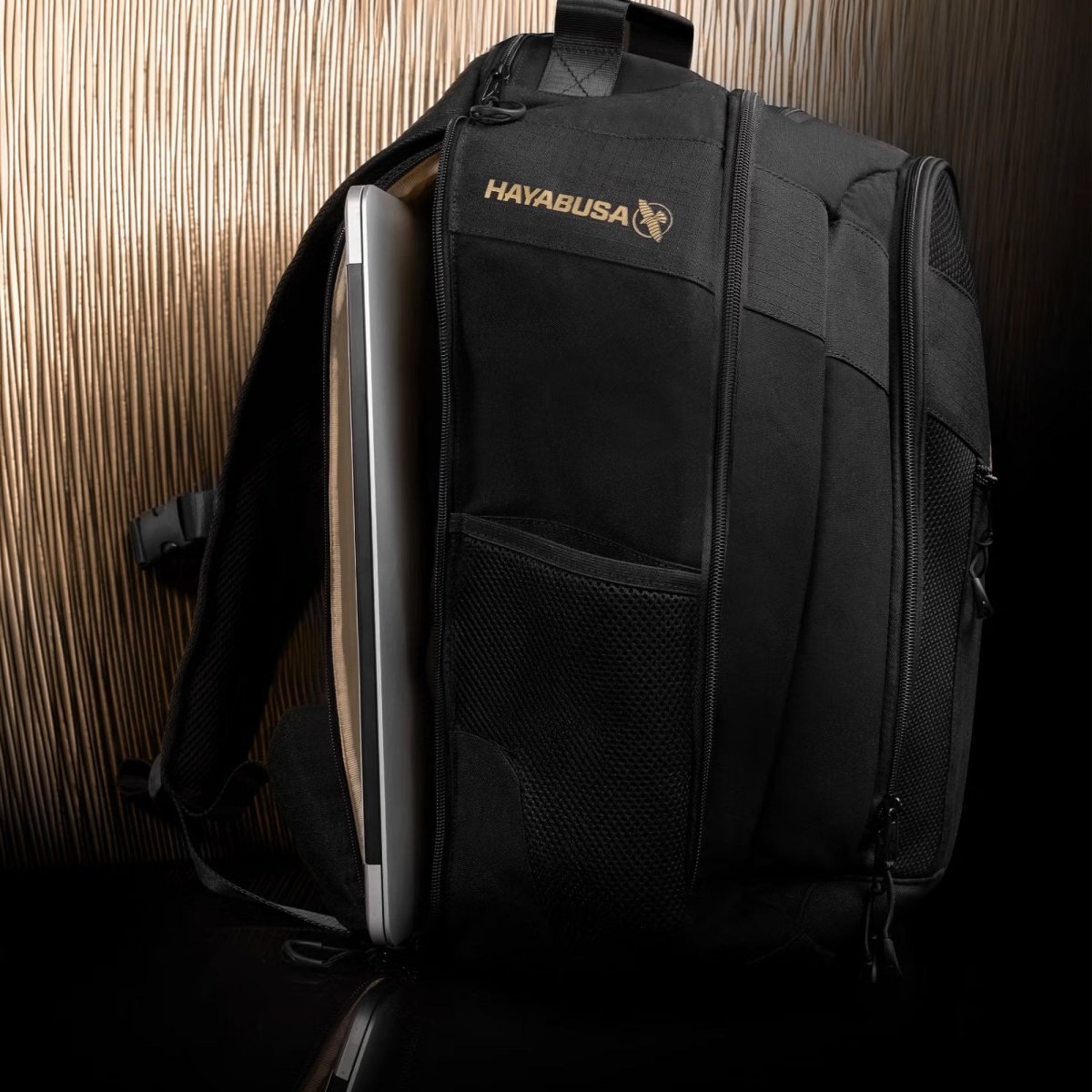 Hayabusa Mayweather Boxing Backpack, Black/Gold, One Size - Forza Sports