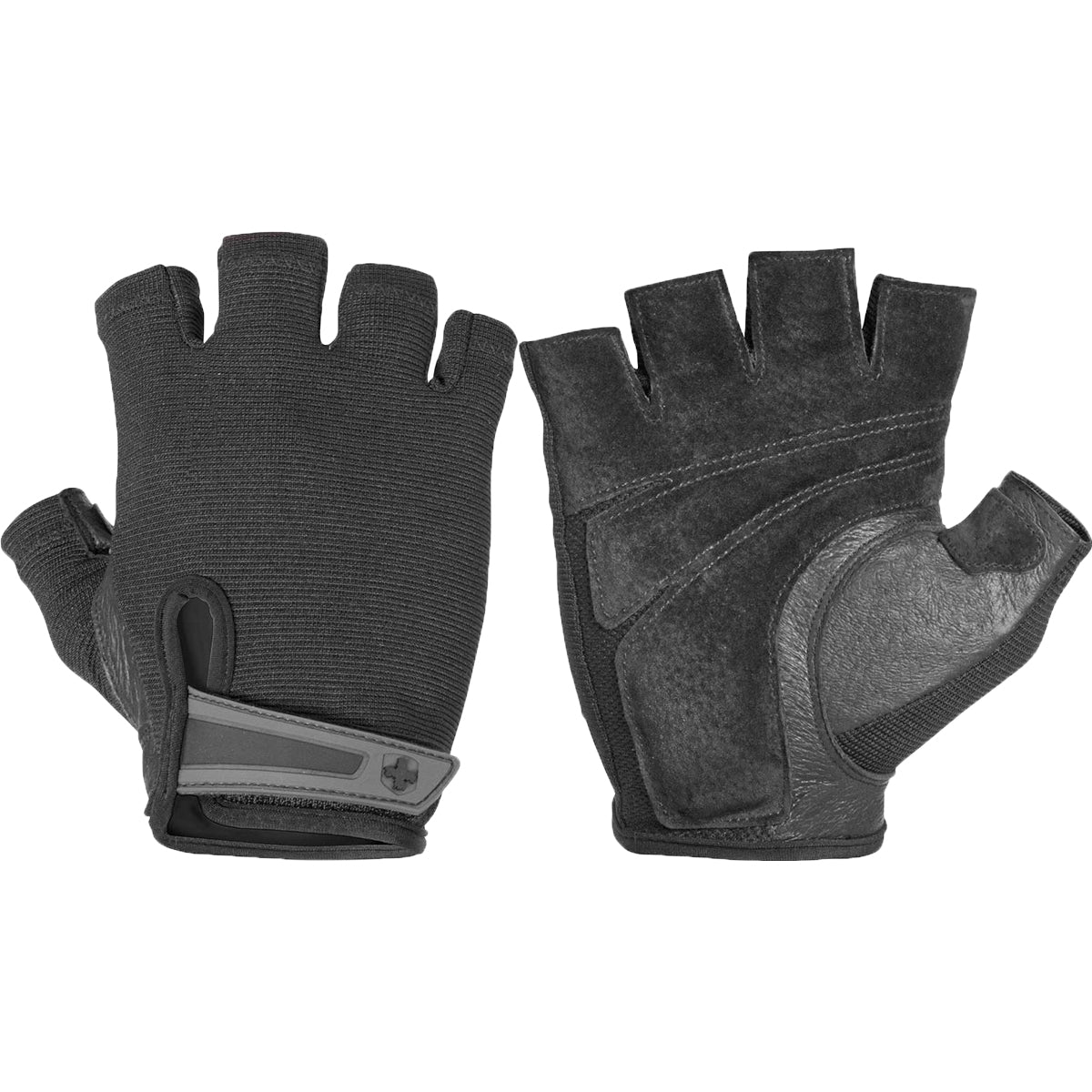 Harbinger 155 Power Fitness Weight Lifting Gloves - Black - Forza Sports