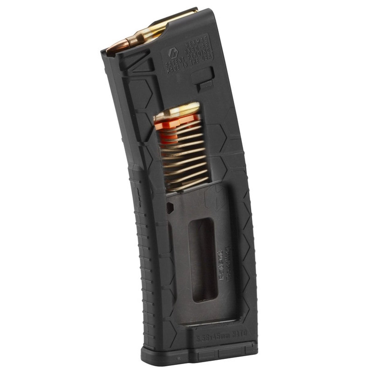 HEXMAG 10 - Round Polyhex2 Magazine for AR - 15/M4/M16, Series 2 - Forza Sports