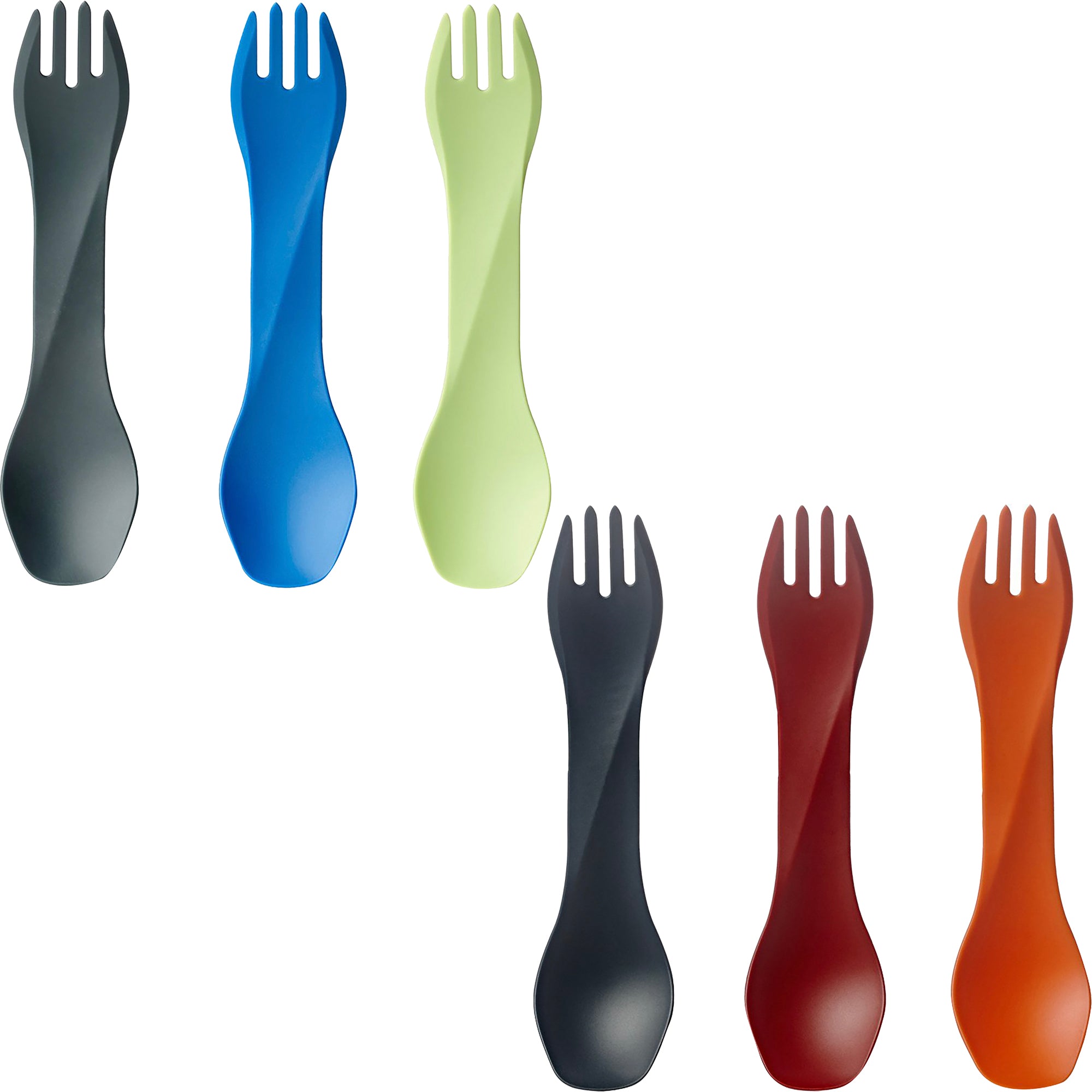Humangear Uno Fork and Spoon Combination Travel Utensil 3-Pack Humangear