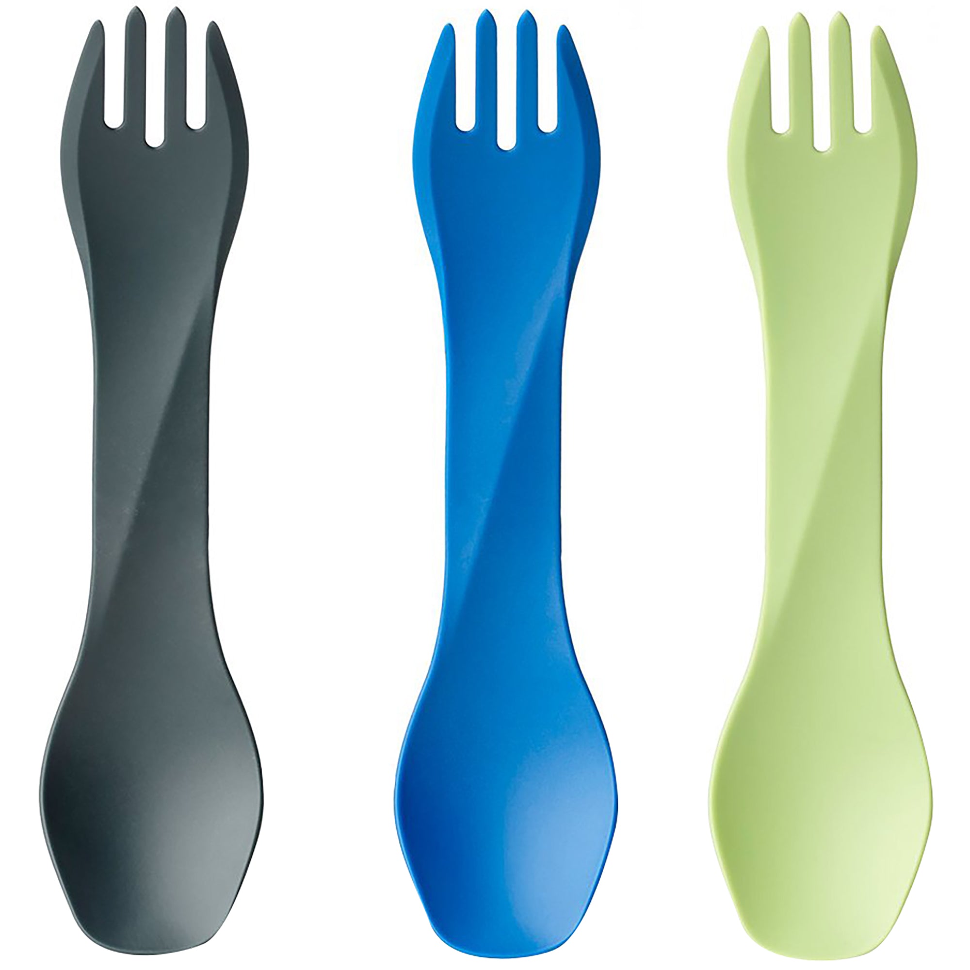 Humangear Uno Fork and Spoon Combination Travel Utensil 3-Pack Humangear