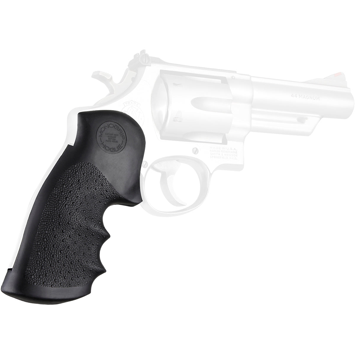Hogue Smith & Wesson N Frame Square Butt Rubber Monogrip - Black Hogue