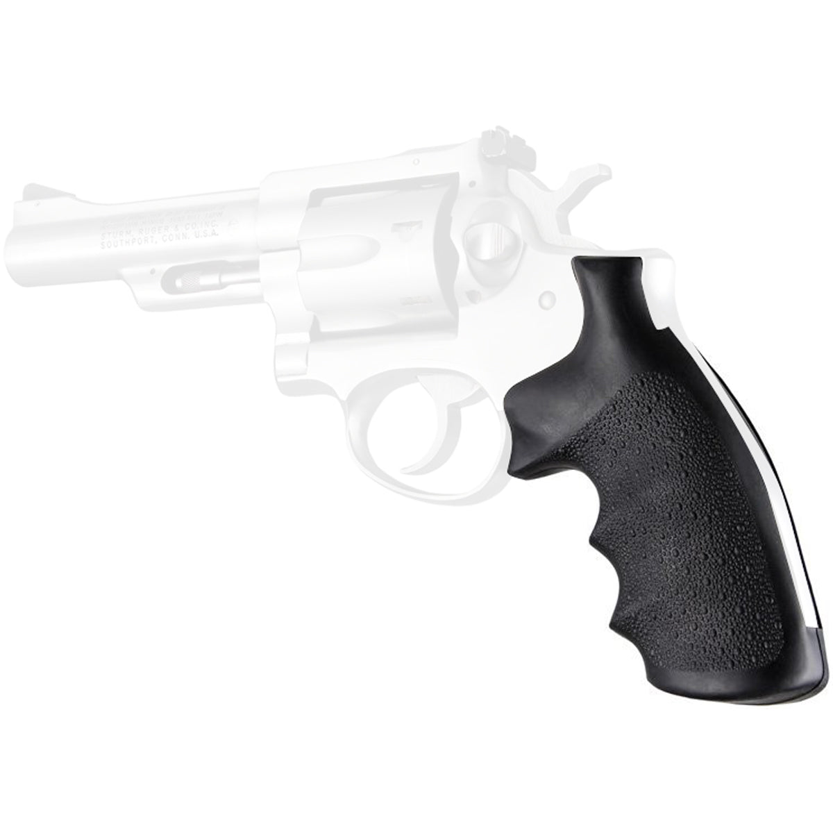 Hogue Ruger Security Six Rubber Monogrip - Black Hogue