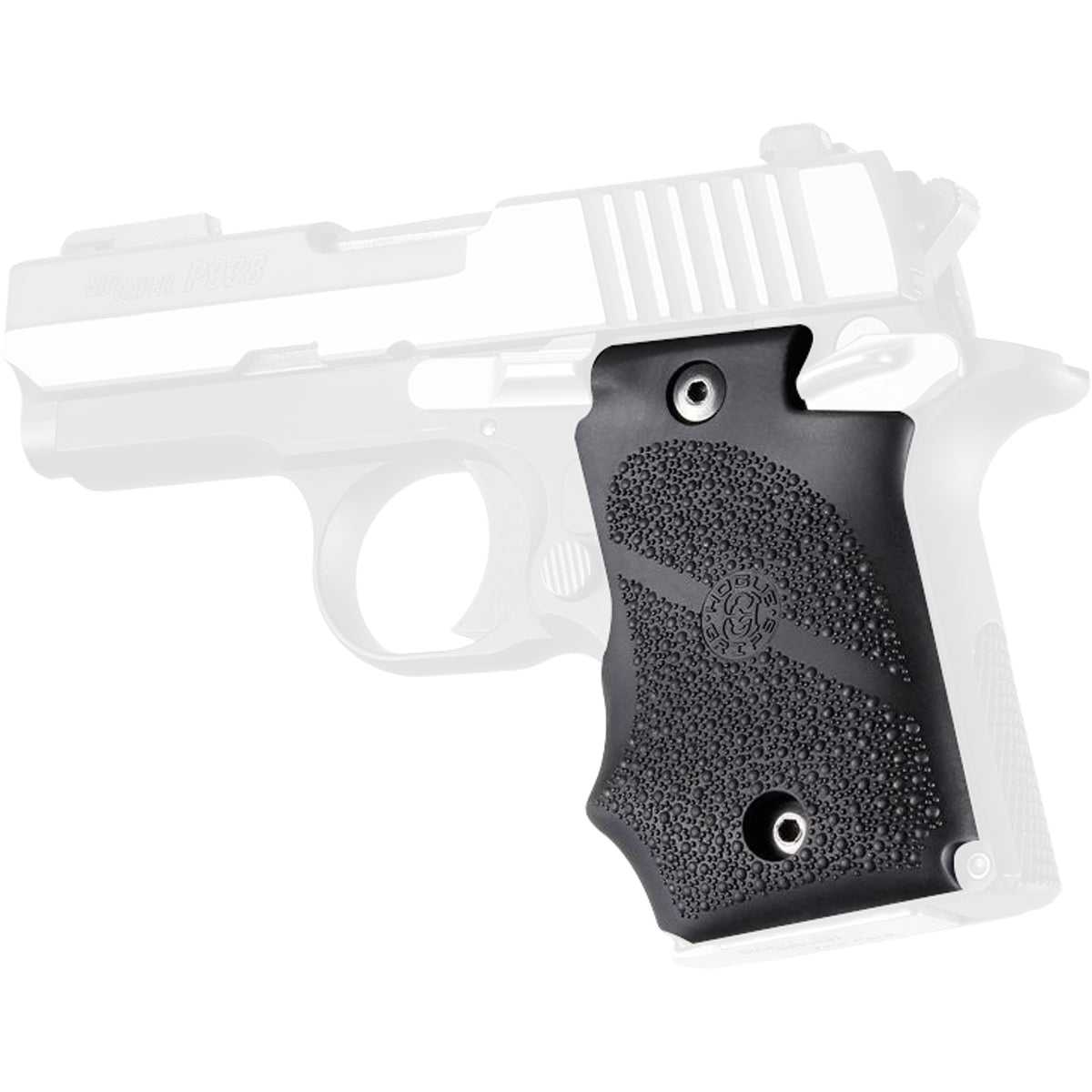Hogue SIG SAUER P938 Ambi Safety Rubber Grip with Finger Grooves Hogue
