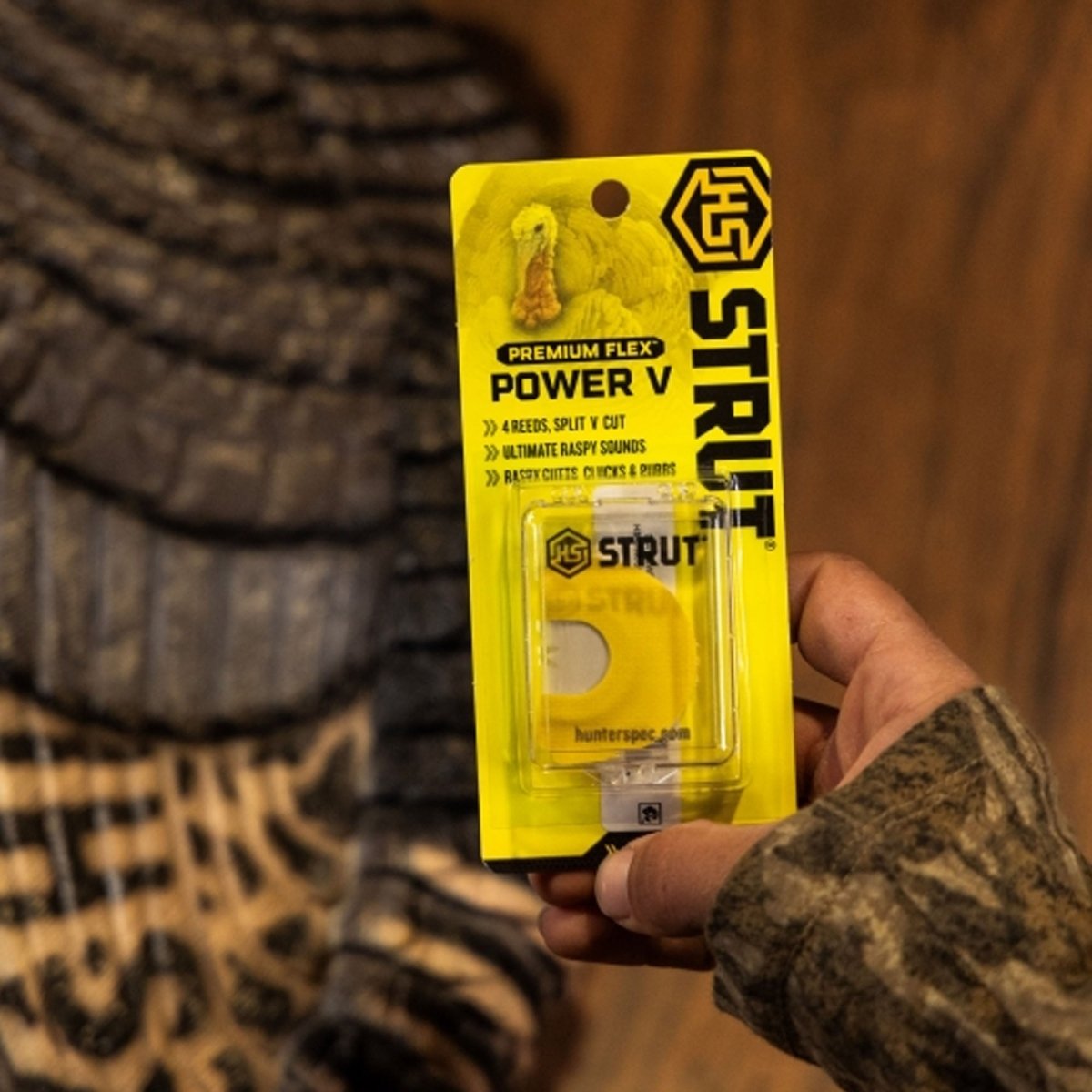 हंटर्स स्पेशलिटीज़ पावर वी प्रीमियम फ्लेक्स डायाफ्राम टर्की कॉल - फोर्ज़ा स्पोर्ट्स