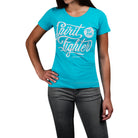 Hayabusa Women's Classic Spirit of the Fighter T-Shirt - Large - Blue Hayabusa