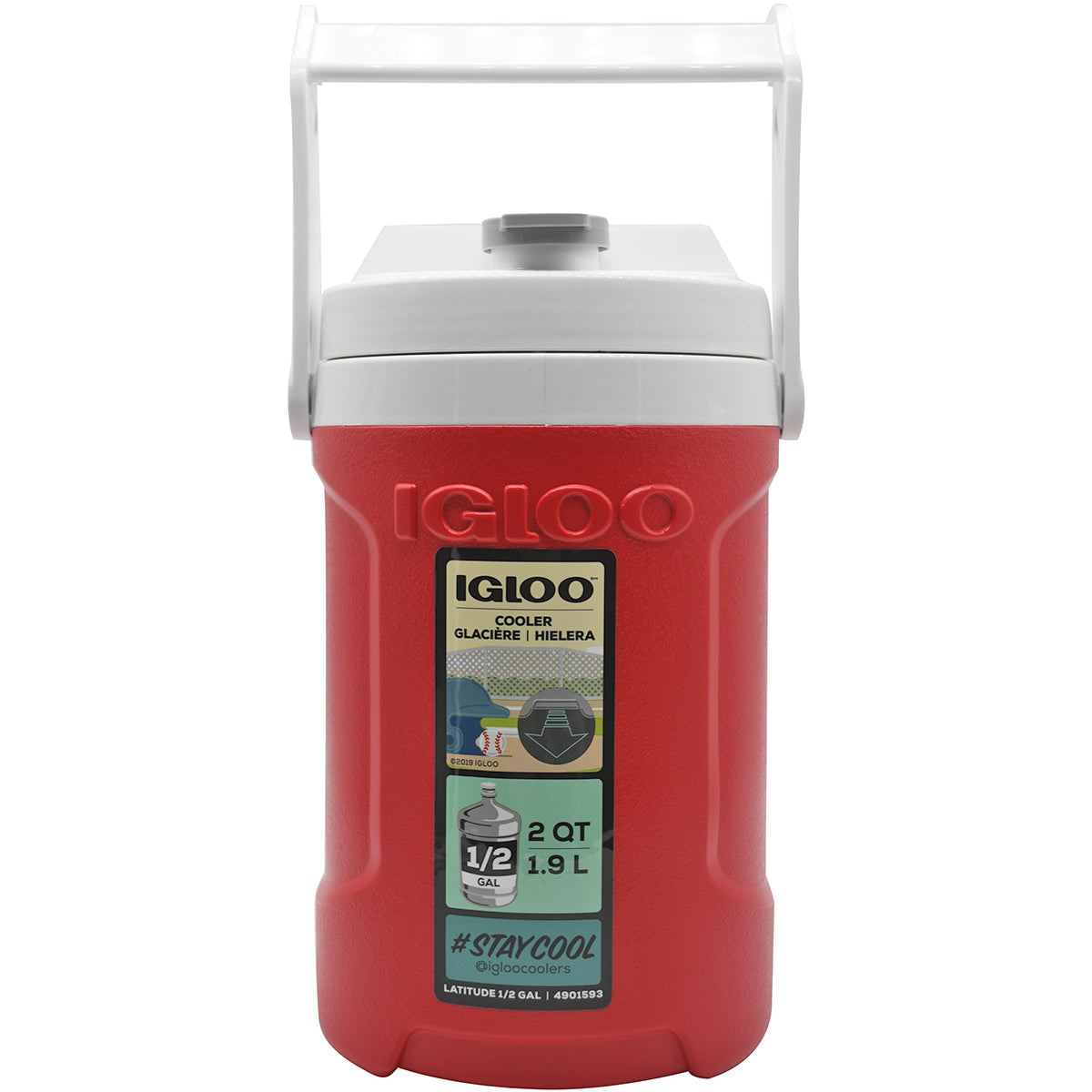 IGLOO Latitude Half Gallon Water Jug - Red IGLOO