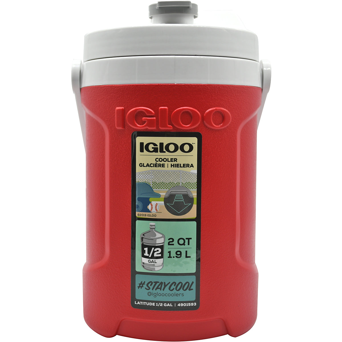 IGLOO Latitude Half Gallon Water Jug - Red IGLOO