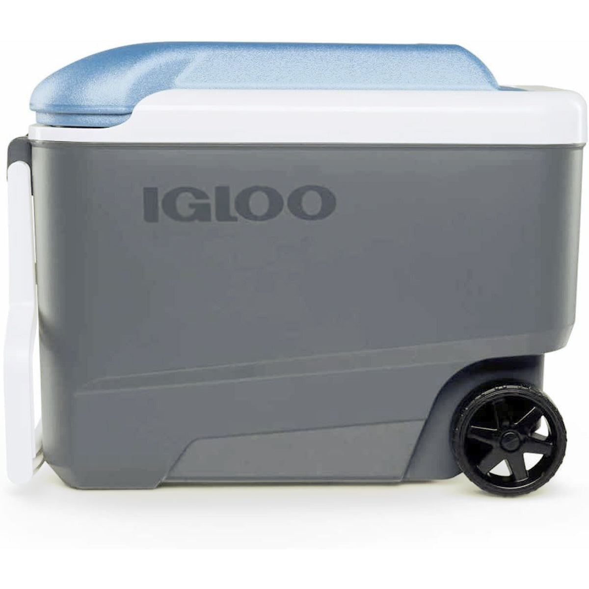 IGLOO MaxCold 40 qt. Roller Hard Cooler - Jet Carbon/Ice Blue IGLOO