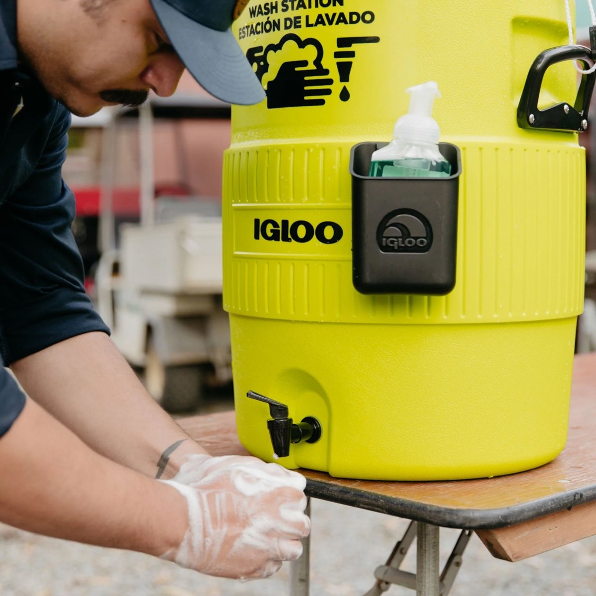 Igloo 5 Gallon Hand Wash Station - Green/Black - Forza Sports