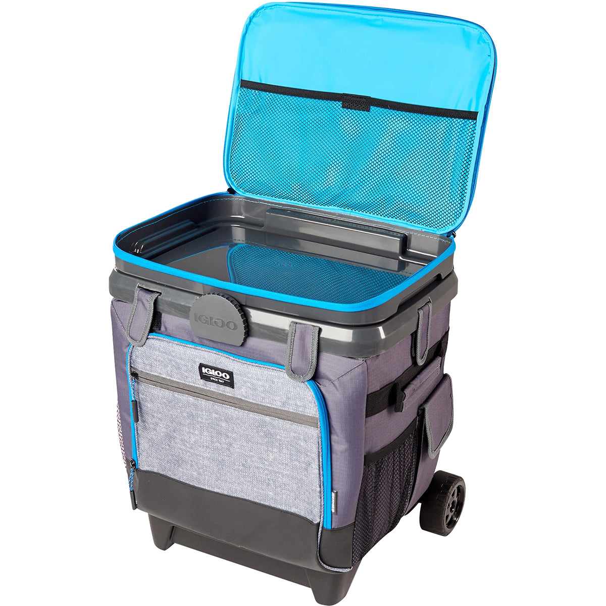 IGLOO MaxCold Cool Fusion 36-Can Roller Soft Cooler - Gray/Black IGLOO