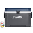 IGLOO MaxCold Latitude 54 Qt कूलर, कार्बनाइट/एजियन सागर नीला - फोर्ज़ा स्पोर्ट्स