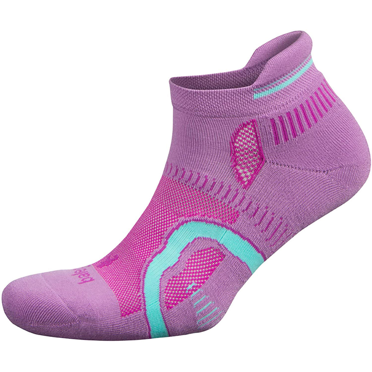 Balega Hidden Contour No Show Running Socks - Bright Lilac/Pink Balega