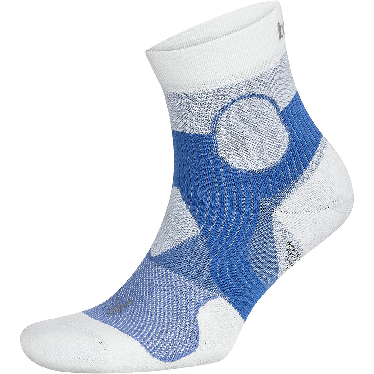 Balega Support Quarter Length Running Socks - Palace Blue/White Balega