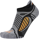 Balega Ultra Light Second Skin No Show Running Socks - Black/Gray Heather Balega