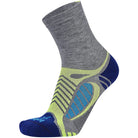 Balega Ultra Light Second Skin Crew Length Running Socks-Gray Heather/Royal Blue Balega