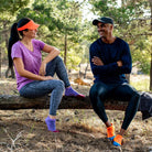 Balega Hidden Comfort No Show Running Socks - Neon Blue - Forza Sports