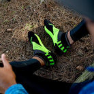 Balega Silver No Show Running Socks - Midgray/Neon Lime - Forza Sports