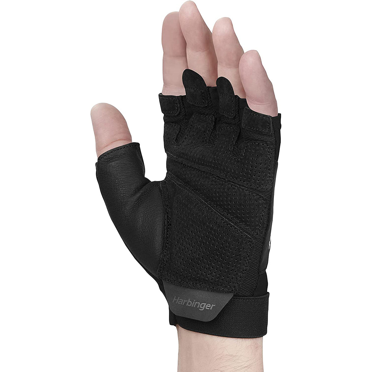Harbinger Unisex FlexFit Weight Lifting Gloves - Black Harbinger