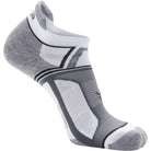 Balega Hidden Contour Recycled No Show Running Socks - White/Gray Balega