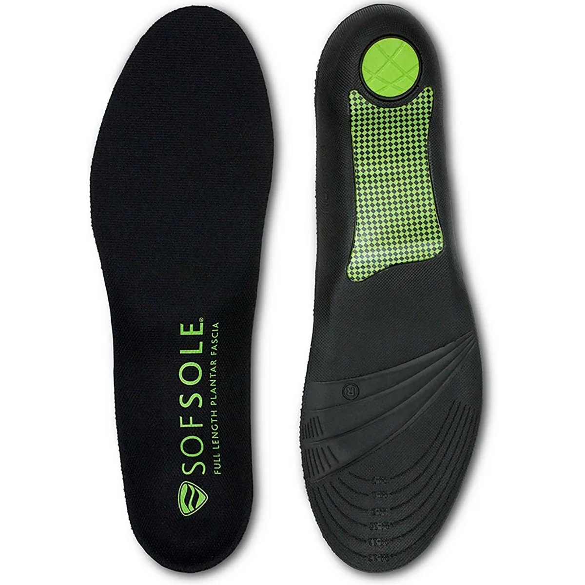 Sof Sole Full Length Plantar Fascia Orthotic Shoe Insoles - Black - Forza Sports