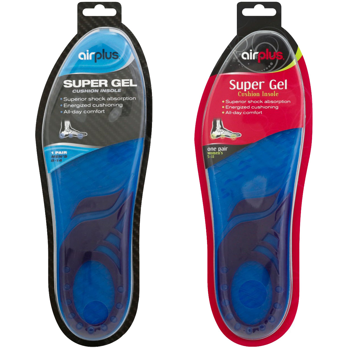 Airplus Super Gel All-Day Comfort Cushion Shoe Insole Airplus