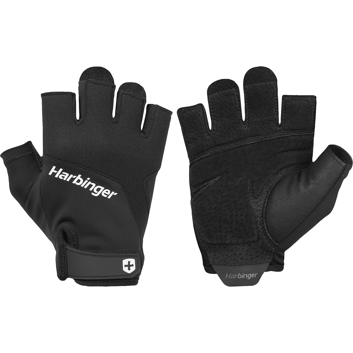 Harbinger Unisex Training Grip Weight Lifting Gloves - Black Harbinger
