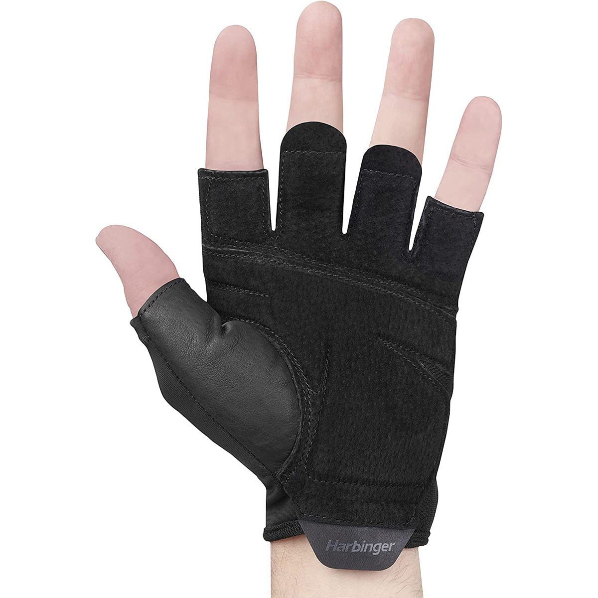 Harbinger Unisex Training Grip Weight Lifting Gloves - Black Harbinger