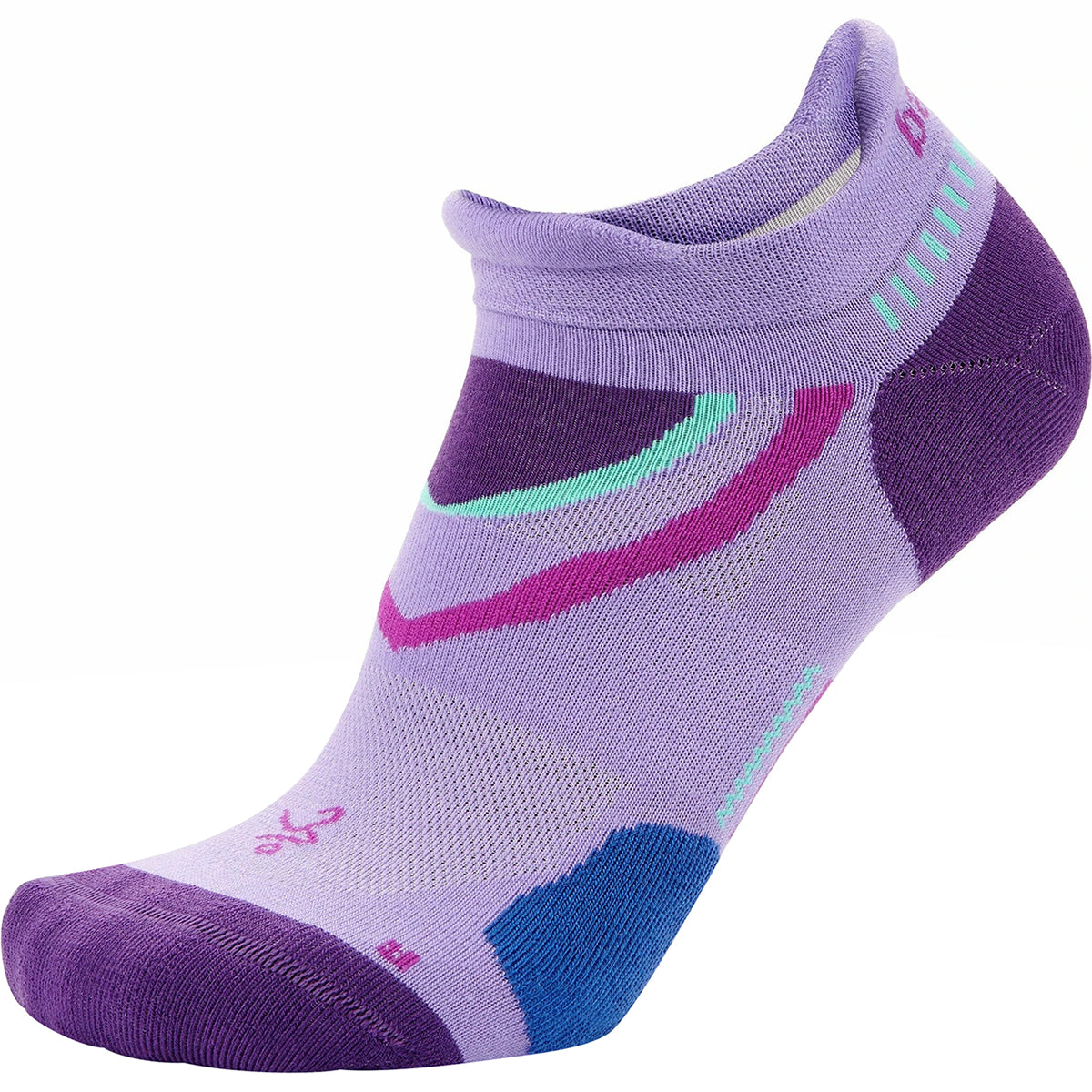 Balega Ultra Glide No Show Running Socks - Lavender/Charged Purple Balega