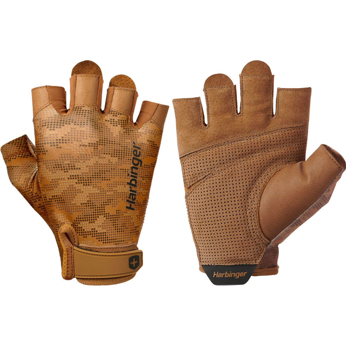 Harbinger Unisex Pro Weight Lifting Gloves - Tan Camo Harbinger