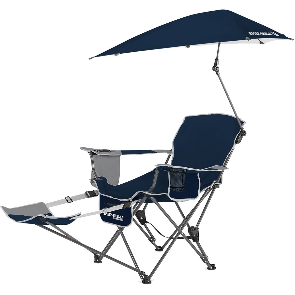 Sport-Brella リクライニングチェア パラソル付 Sport-Brella Portable Reclining Chair with Umbrella – Forza Sports