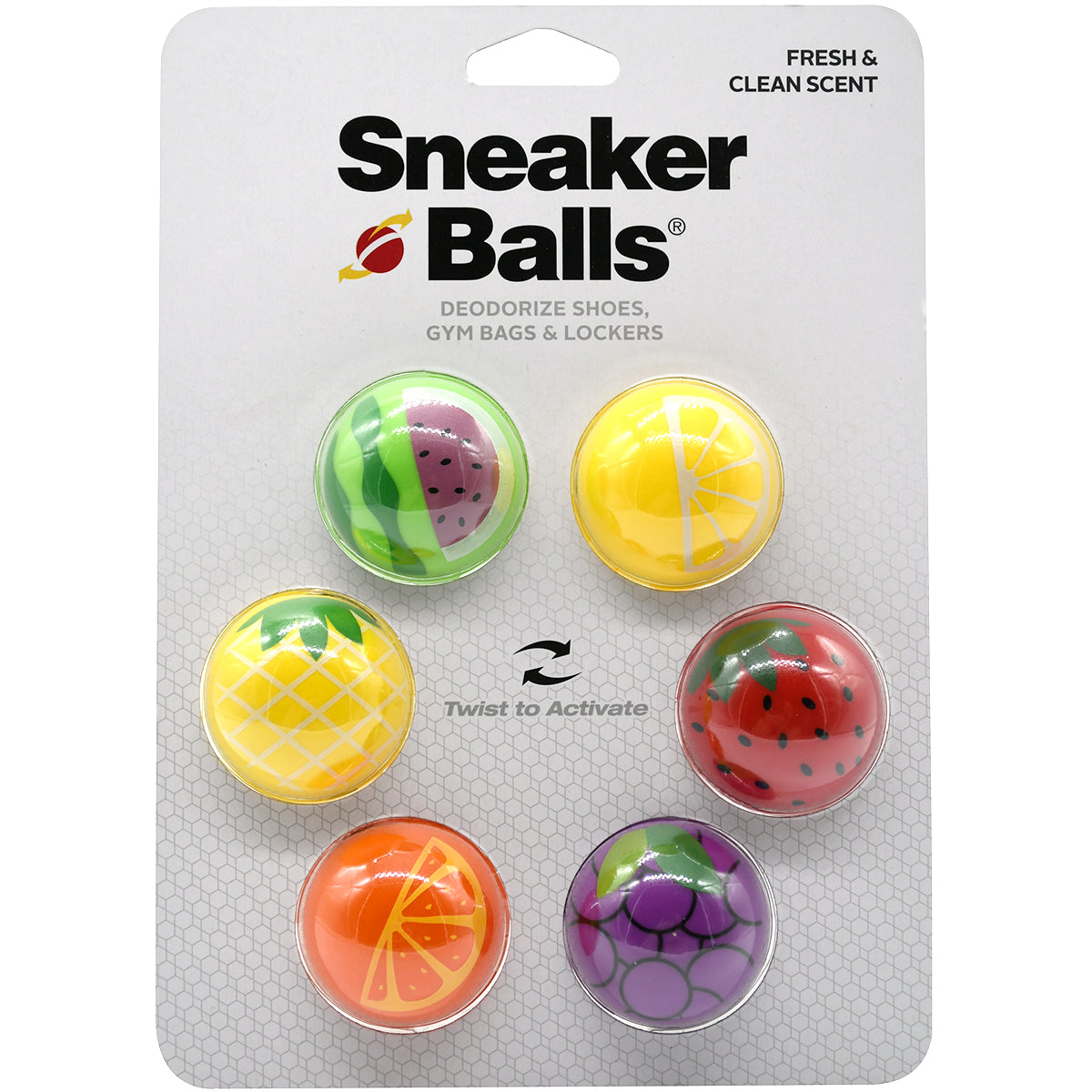 Sneaker Balls 6-Pack Fruit Shoe Freshener Sneaker Balls