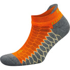 Balega Silver No Show Running Socks - Neon Orange/Gray Heather - Forza Sports