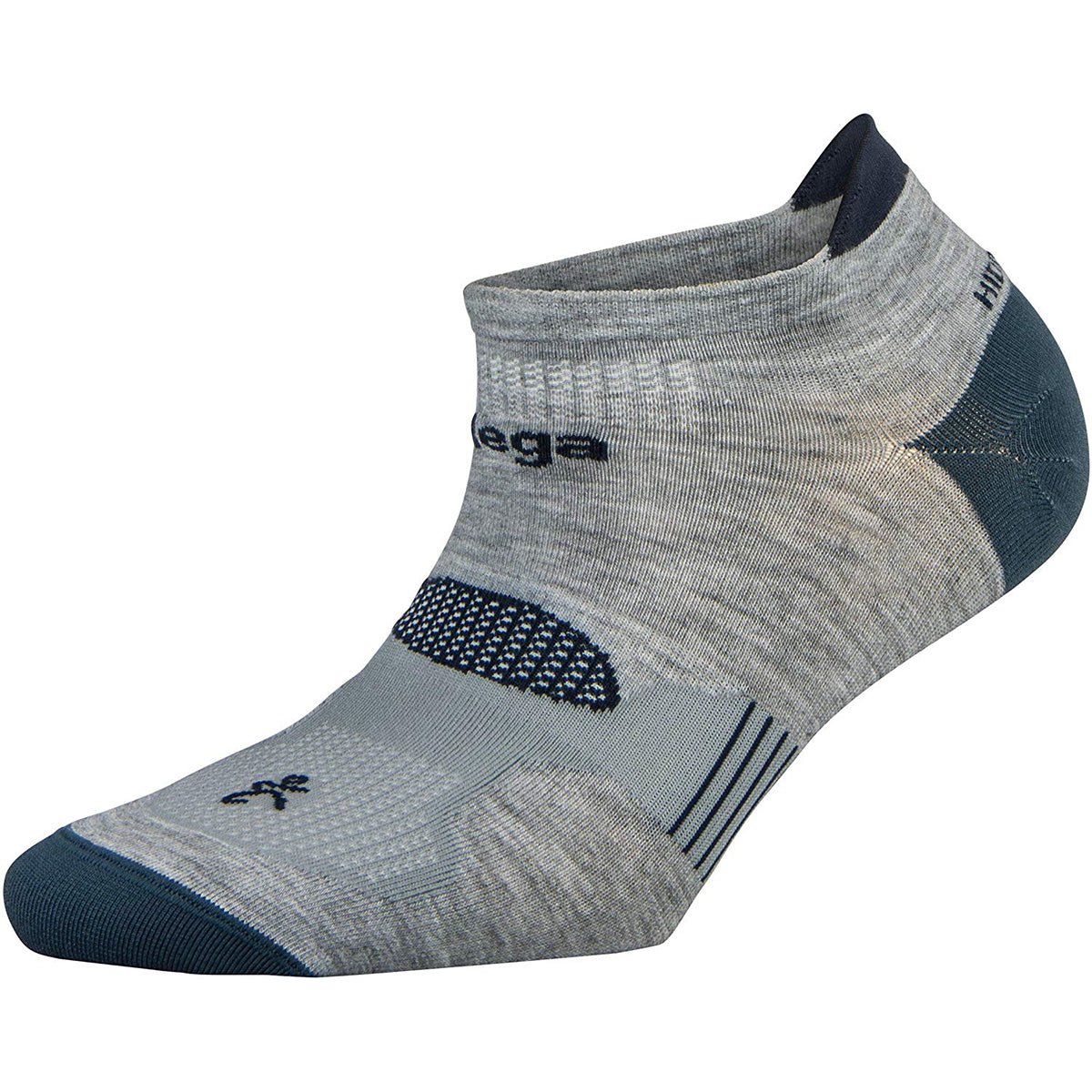 Balega Hidden Dry No Show Running Socks - Gray/Legion Blue - Forza Sports