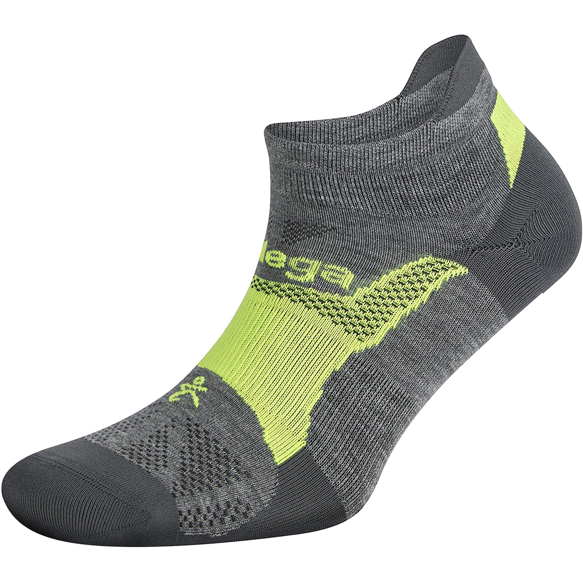 Balega Hidden Dry No Show Running Socks - Midgray/Fog Balega