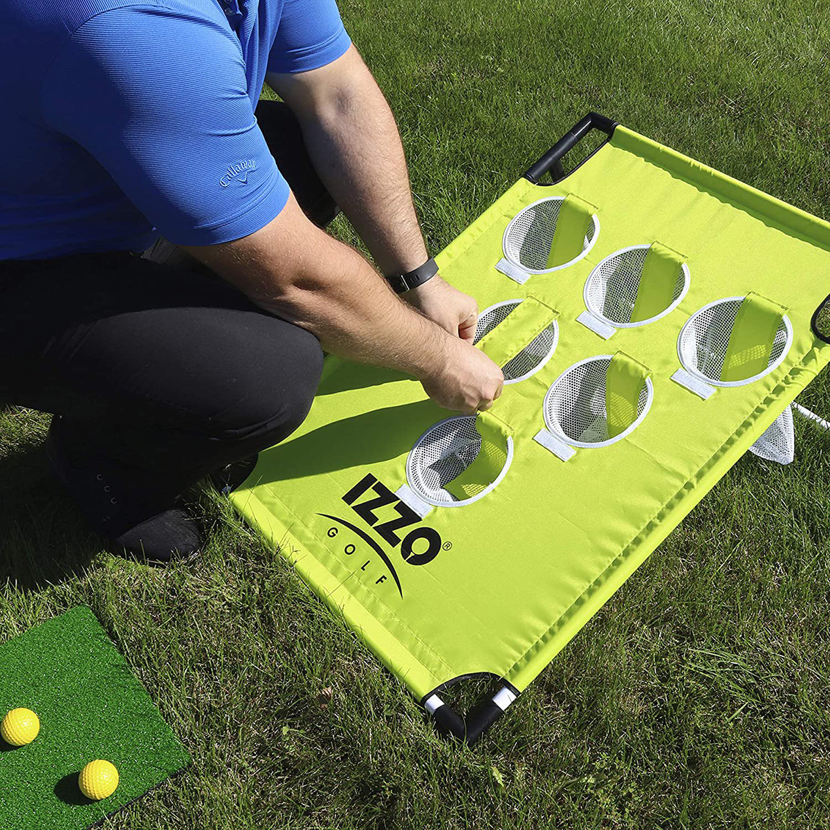 Izzo Golf Pong-Hole Chipping Practice and Gaming Set Izzo