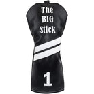 IZZO "The Big Stick" Golf Club Leather Driver Headcover - Black IZZO Golf