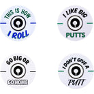 Izzo Golf In Your Face Oversized Dual Ball Markers - 4 Pack - Forza Sports