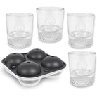 Izzo Golf Whiskey Glass & Golf Ball Ice Set - Forza Sports
