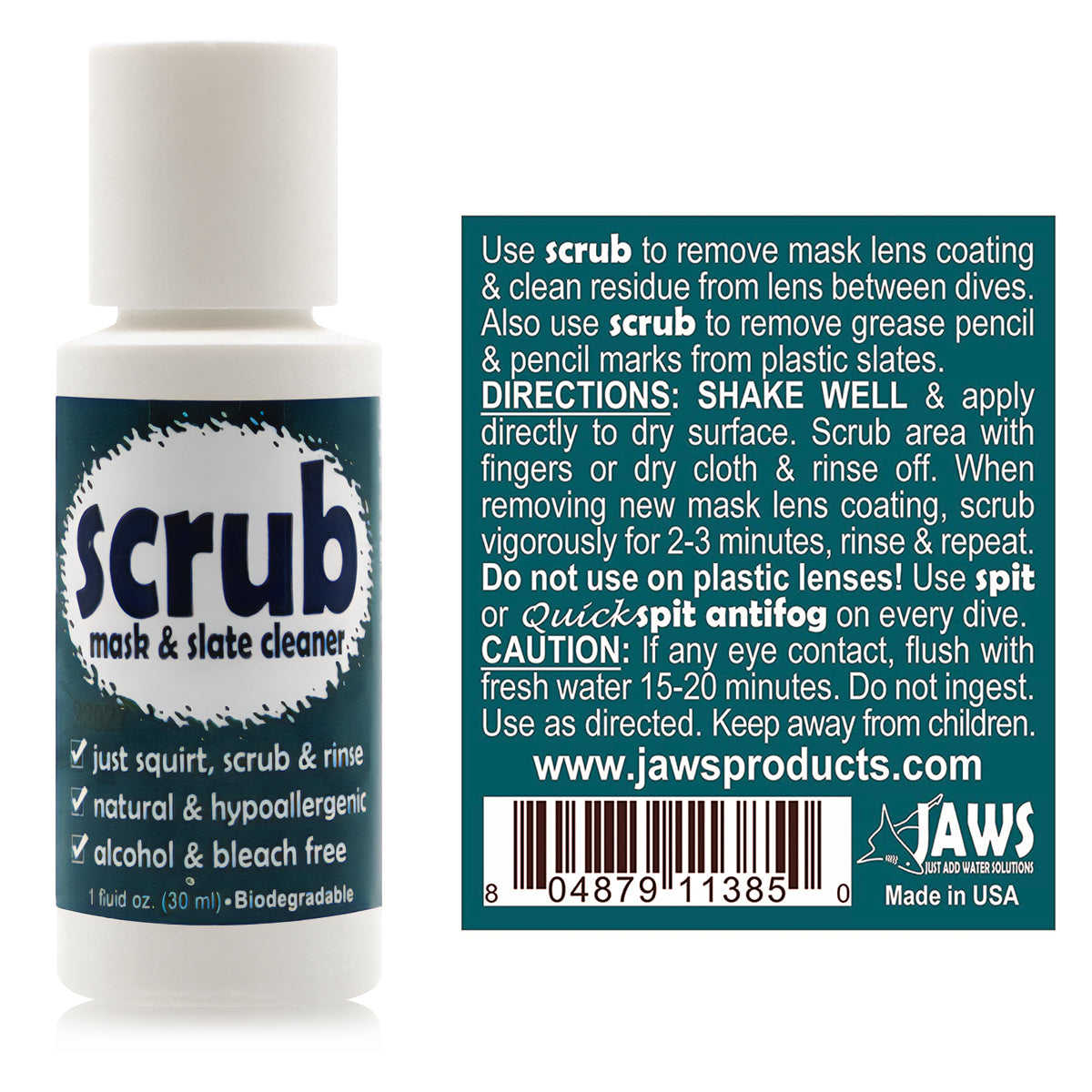 JAWS Scrub and Quick Spit Combo Kit for Water Sports and Gear JAWS