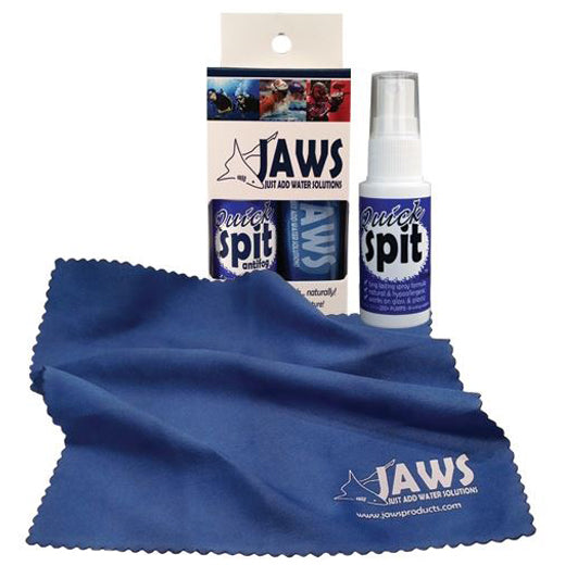 JAWS 1 oz. Quick Spit Antifog Spray with Microfiber Cloth JAWS