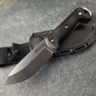 KA - BAR 5" Becker MagnaCut Campanion Knife with Sheath - Black - Forza Sports