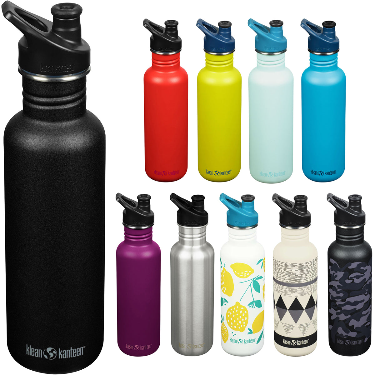 Klean Kanteen 27 oz. Classic Narrow Bottle with Sport Cap Klean Kanteen