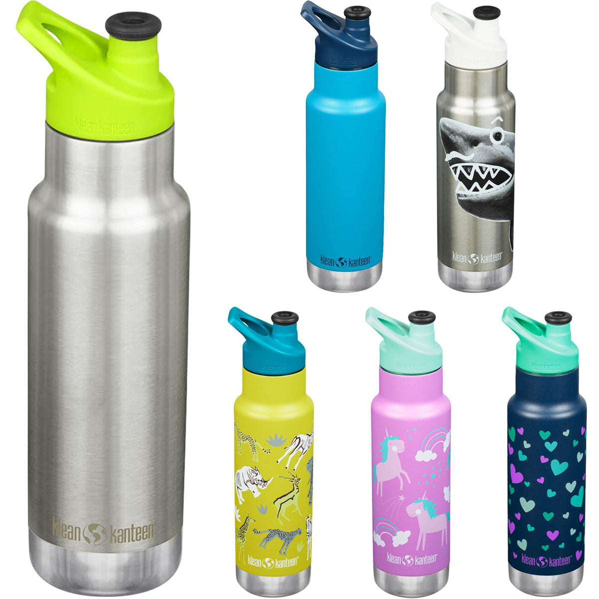 Klean Kanteen Kid's Classic Narrow 12oz-Insulated Bottle - Mr.Shark