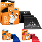 KT Tape Pro Folds Of Honor Special Edition 10" Precut Sports Roll - 20 Strips KT Tape